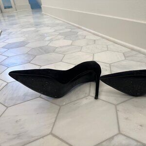 Stuart Weitzman Curvia Suede Pump